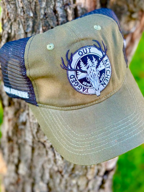 Tagged Out Kitchen Baseball Hat (Olive Green)